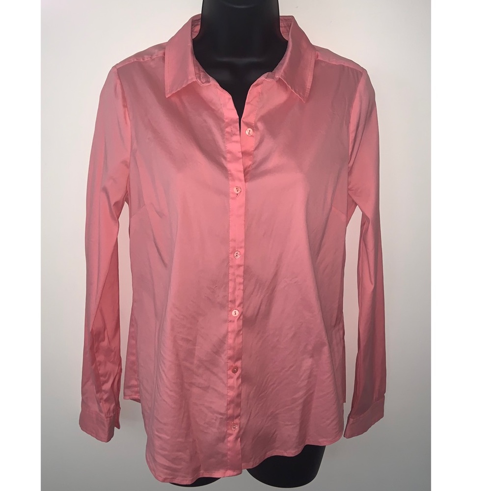 🆕⚠️NYJD Peach Button Down Blouse S